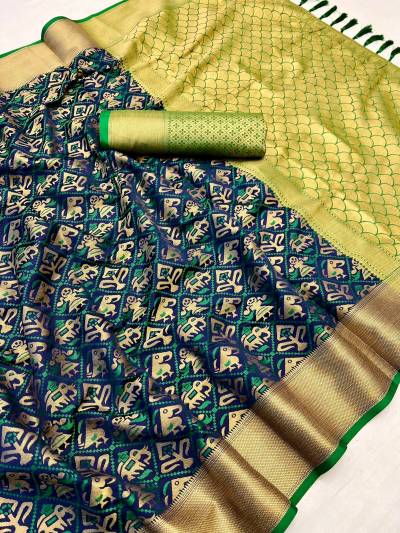 Kajukatri Patola By Swara Banarasi Silk Wedding Saree Collection